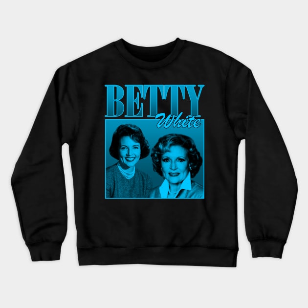 Betty White Crewneck Sweatshirt by bmbg trian